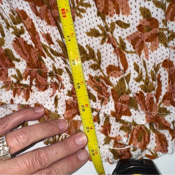 Free People Suki Floral Off Shoulder Top Size XL - Picture 11 of 12